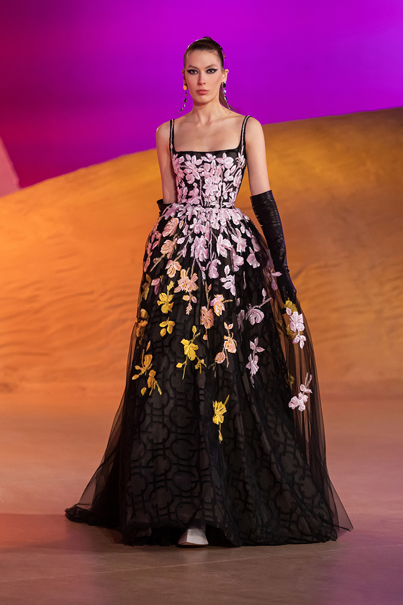 Georges Hobeika Floral Applique Ball ...